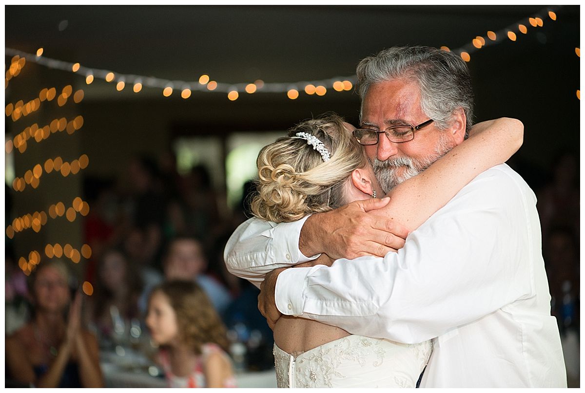 Father daughter Dance Granby Ranch hug