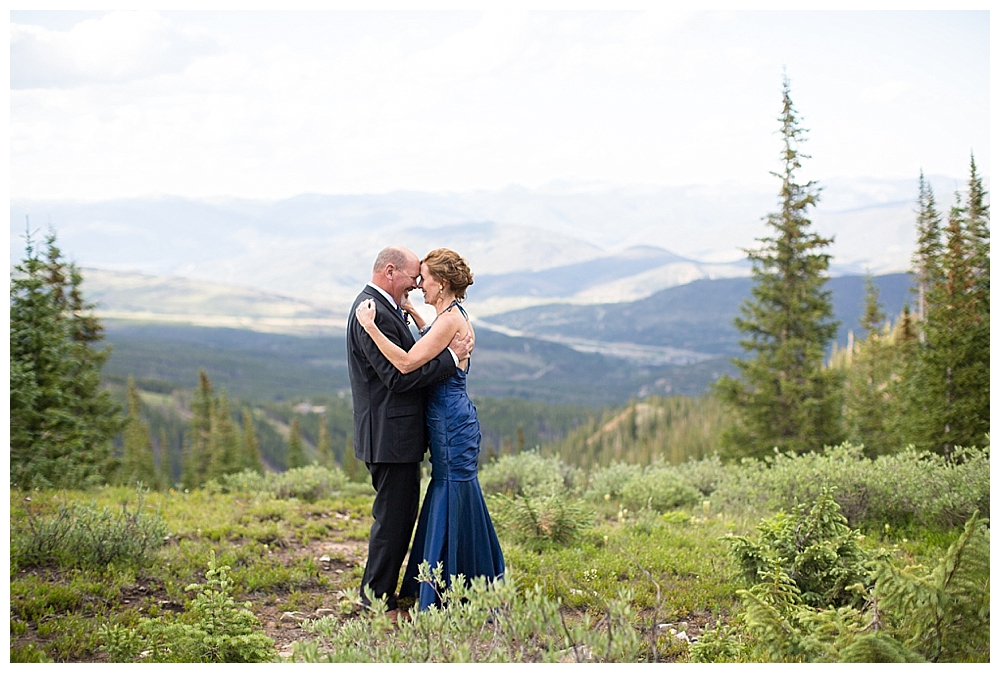 Dancing on top of the mountain on your wedding day in Breckenridge