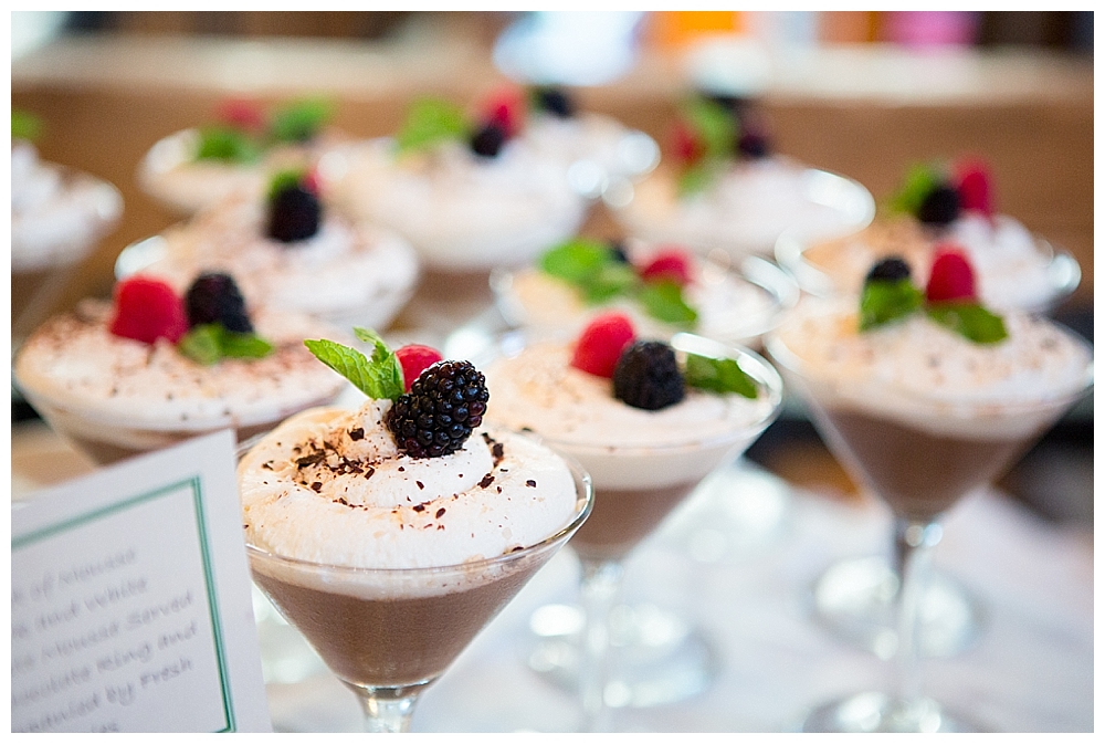 Chocolate Mousse | Alternative wedding desserts in martini glasses