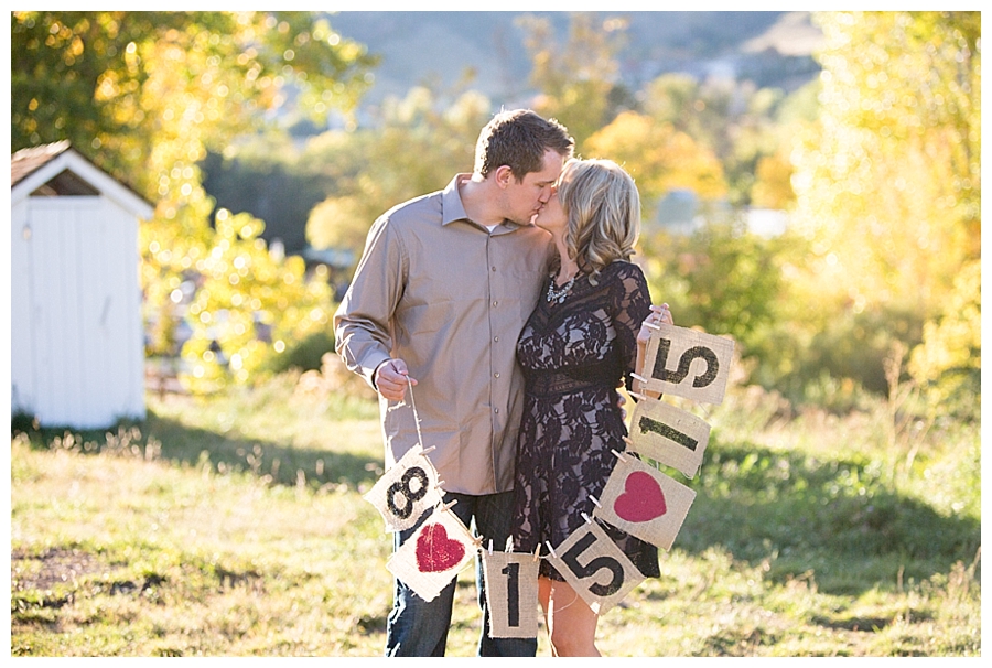 Save the date fall engagement